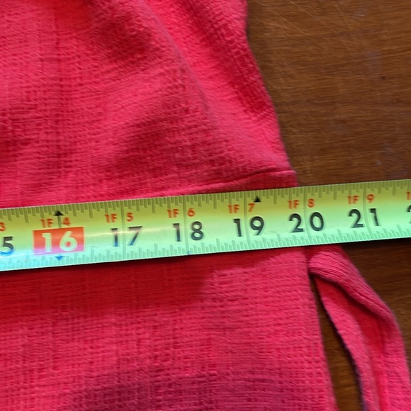 J. Crew Red Wrap Dress V-Neck Short Sleeve - Picture 7 of 8